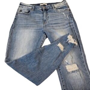 KanCan Medium Blue Ripped Skinny Jeans